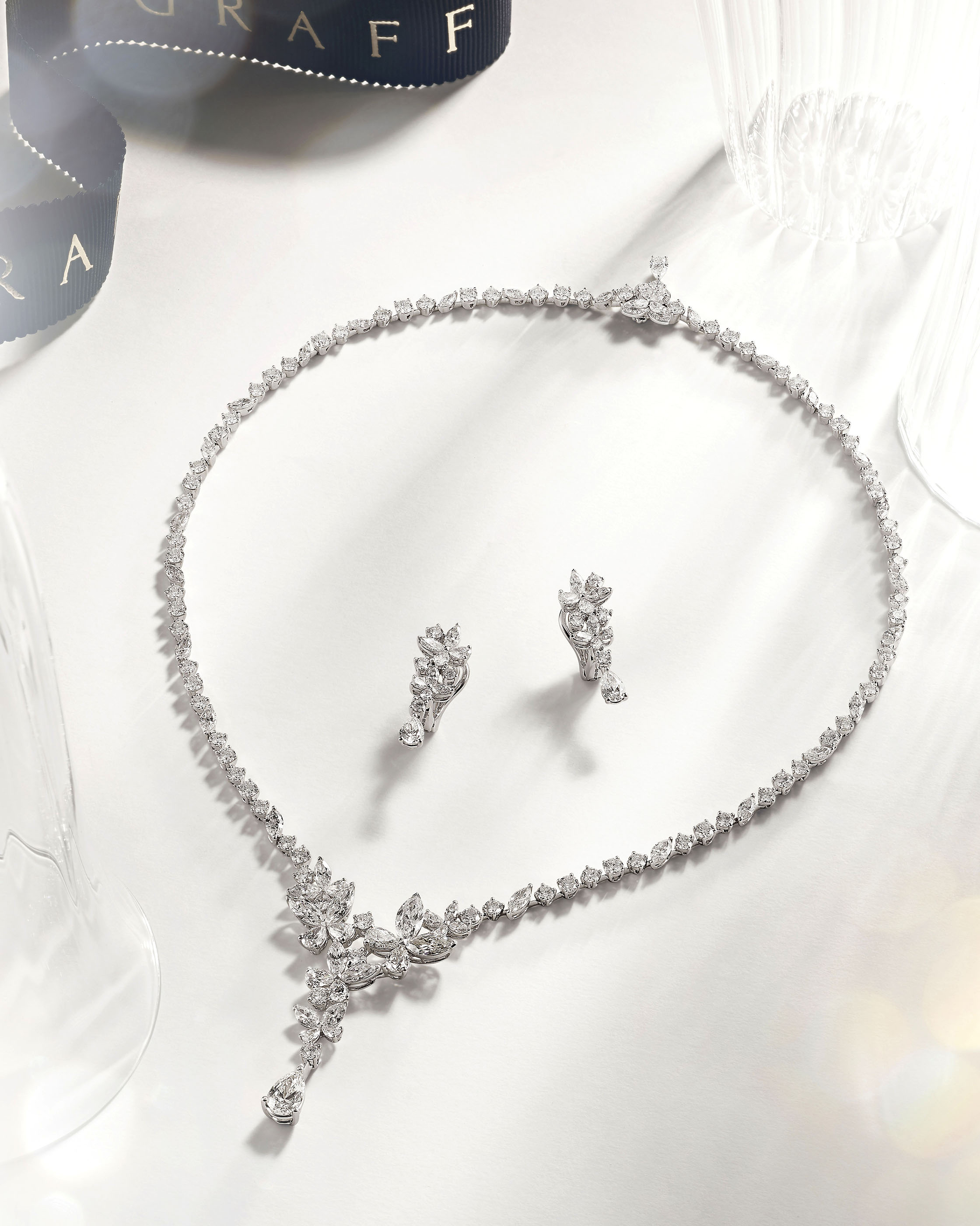 주얼리 촬영 – Graff Diamond Necklace Satin | 이창민 스튜디오