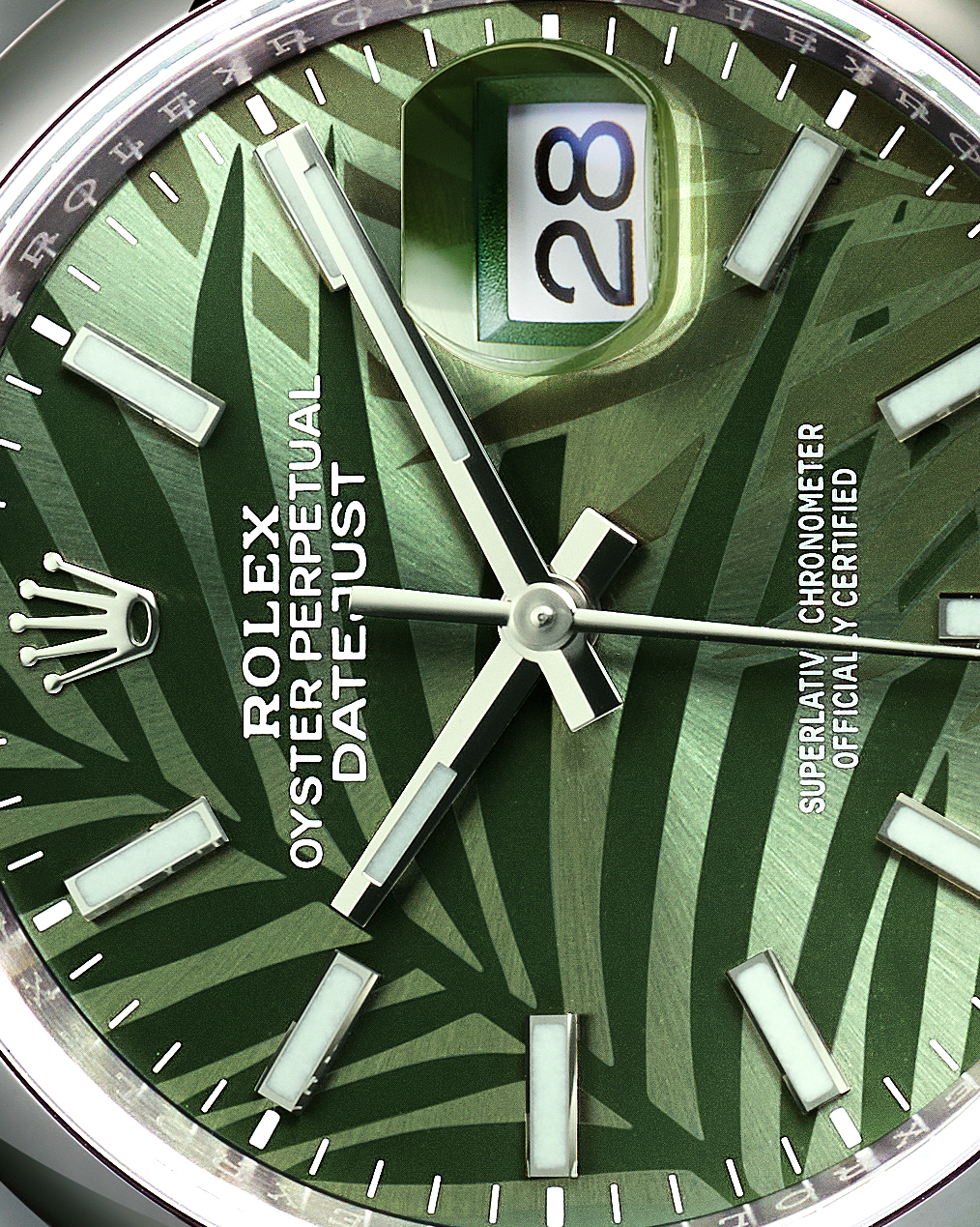 시계 촬영 – Rolex Green Palm Dial Macro | 이창민 스튜디오